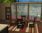 Sims 4 Outdoor Leben Waldzuflucht Untergeschoss Esszimmer