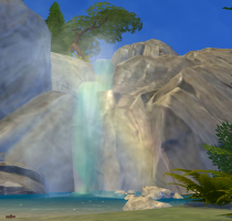 Sims 4 Outdoor Leben Wasserfall Tiefer Wald
